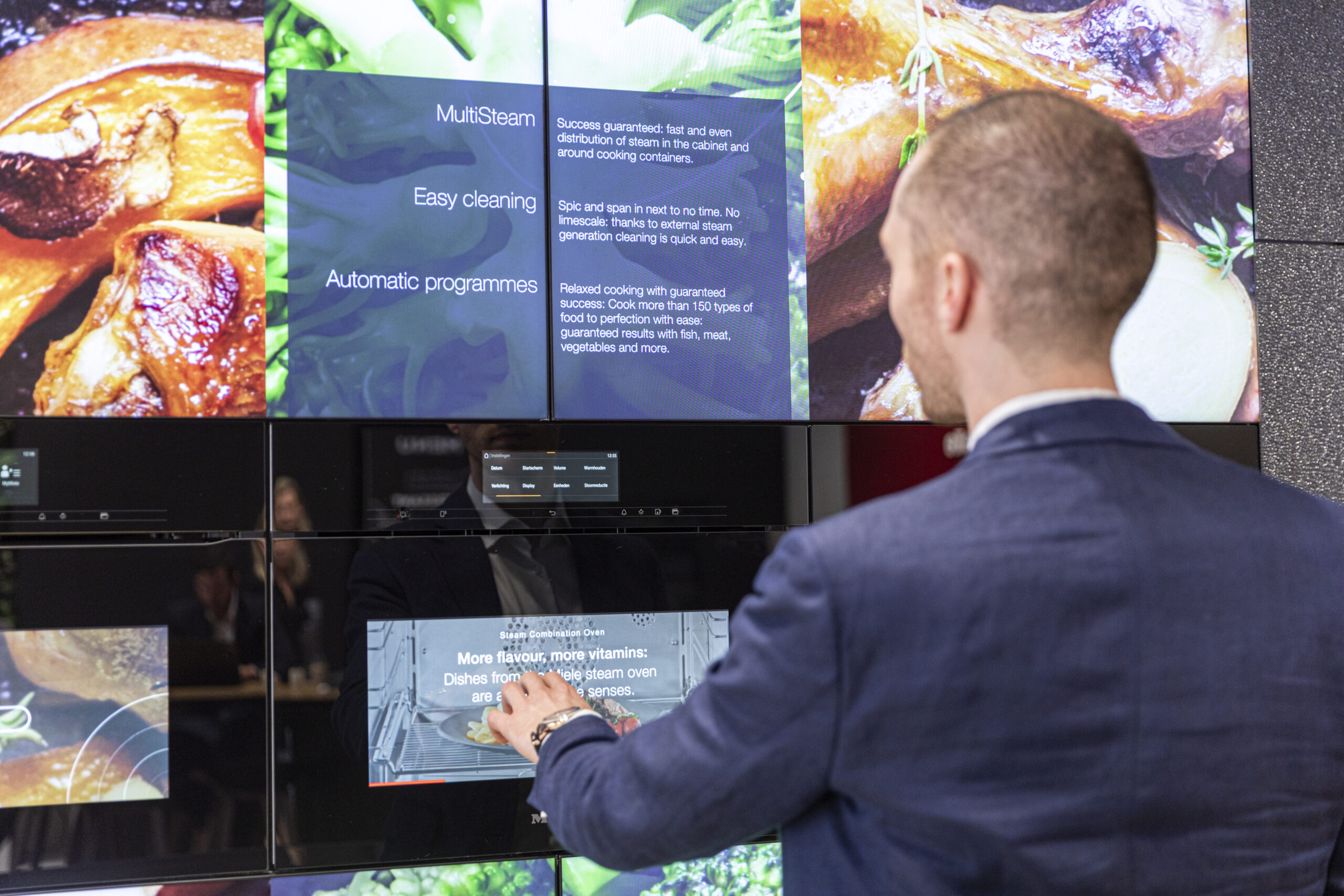 Miele Store with interactive video wall from xplace