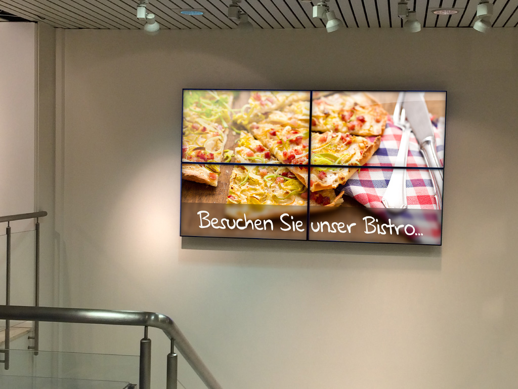 Digital signage solutions for the catering industry